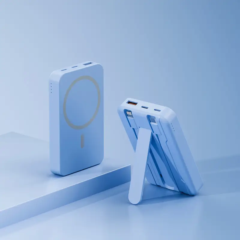 Cross-Border Magsafe Magnetic Wireless Power Bank 10000 Mah with Built-In Cable Super Fast Charging Mini Power Bank - Image 4
