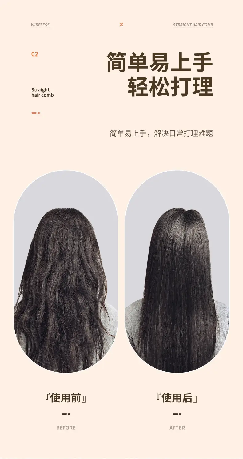 Cross-border LCD Wireless Hair Straightener — feature 30