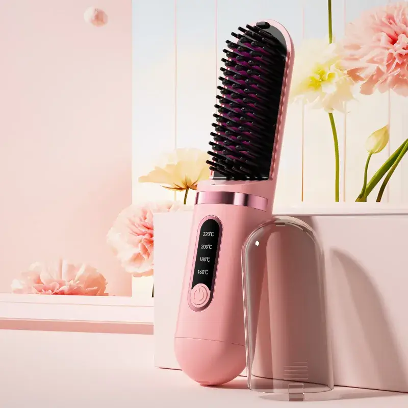 Cross-border LCD Wireless Hair Straightener