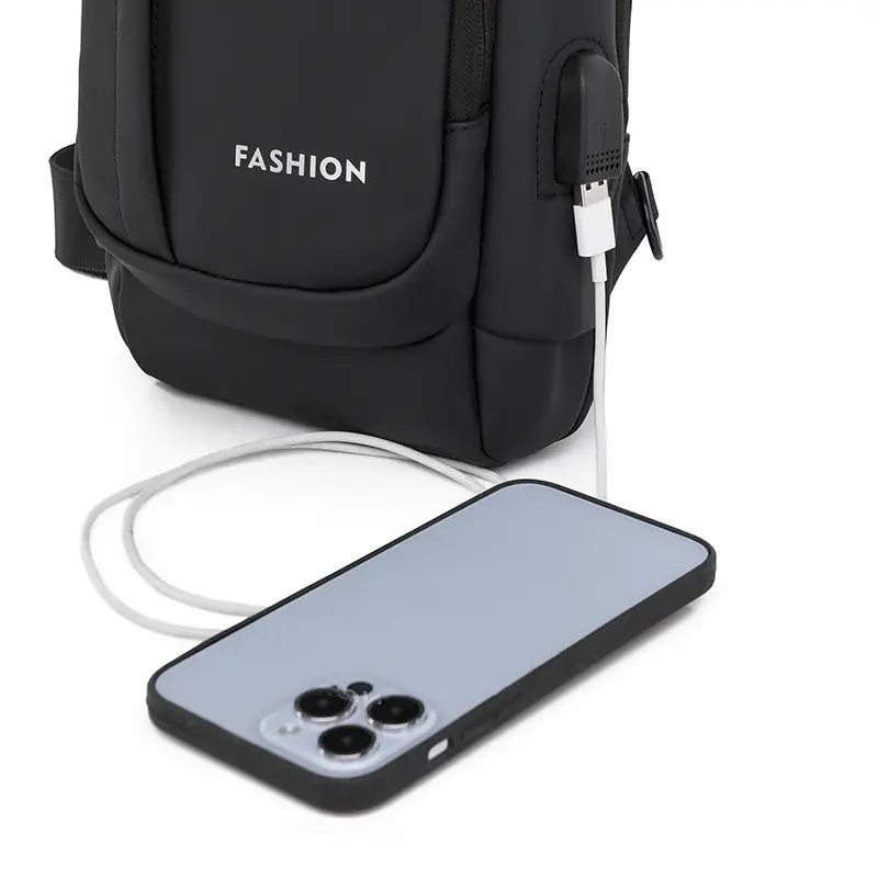 Men's Waterproof Crossbody Backpack with Password Lock - Image 7