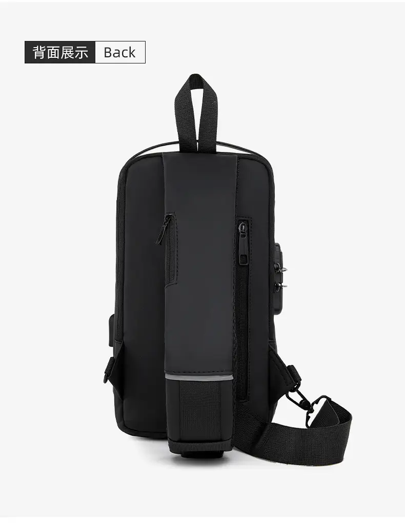 Men's Waterproof Crossbody Backpack with Password Lock — feature 26