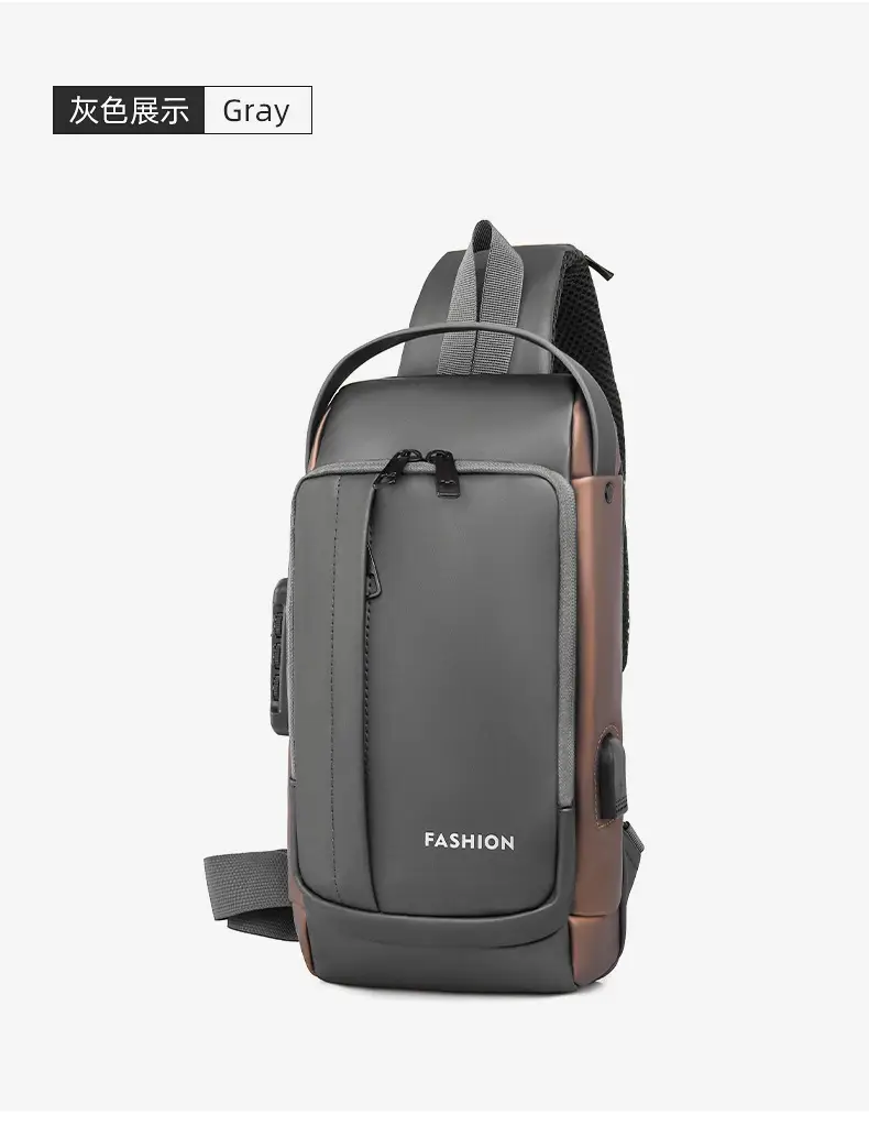 Men's Waterproof Crossbody Backpack with Password Lock — feature 28