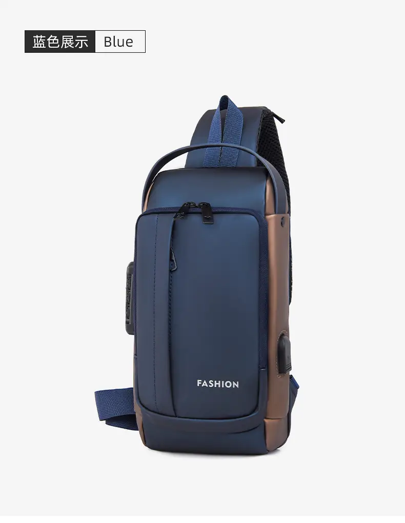 Men's Waterproof Crossbody Backpack with Password Lock — feature 29