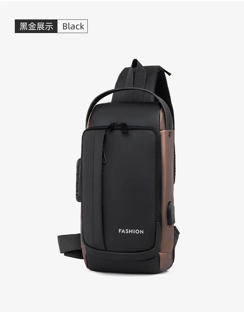 Men's Waterproof Crossbody Backpack with Password Lock — feature 30