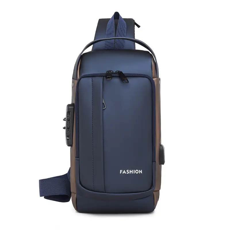 Men's Waterproof Crossbody Backpack with Password Lock - Image 2