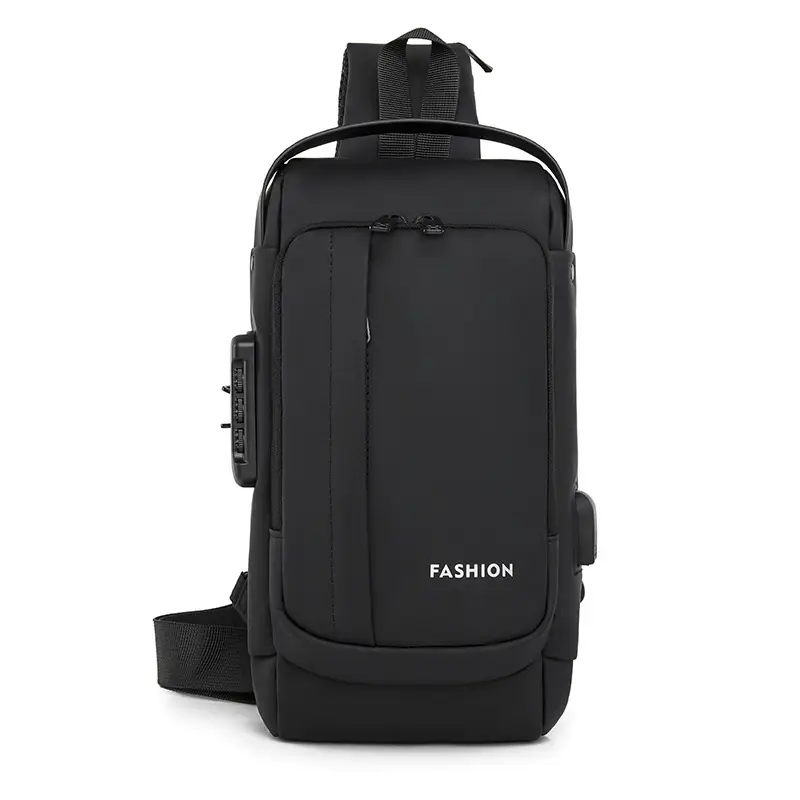 Men's Waterproof Crossbody Backpack with Password Lock - Image 4