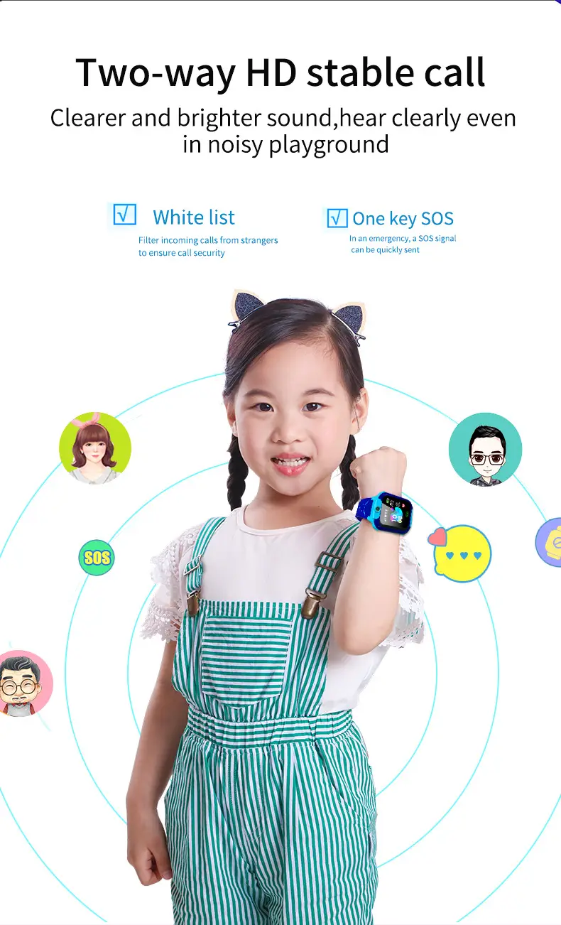 Children's Smart Phone Watch Q12B Waterproof Touch Screen — feature 3
