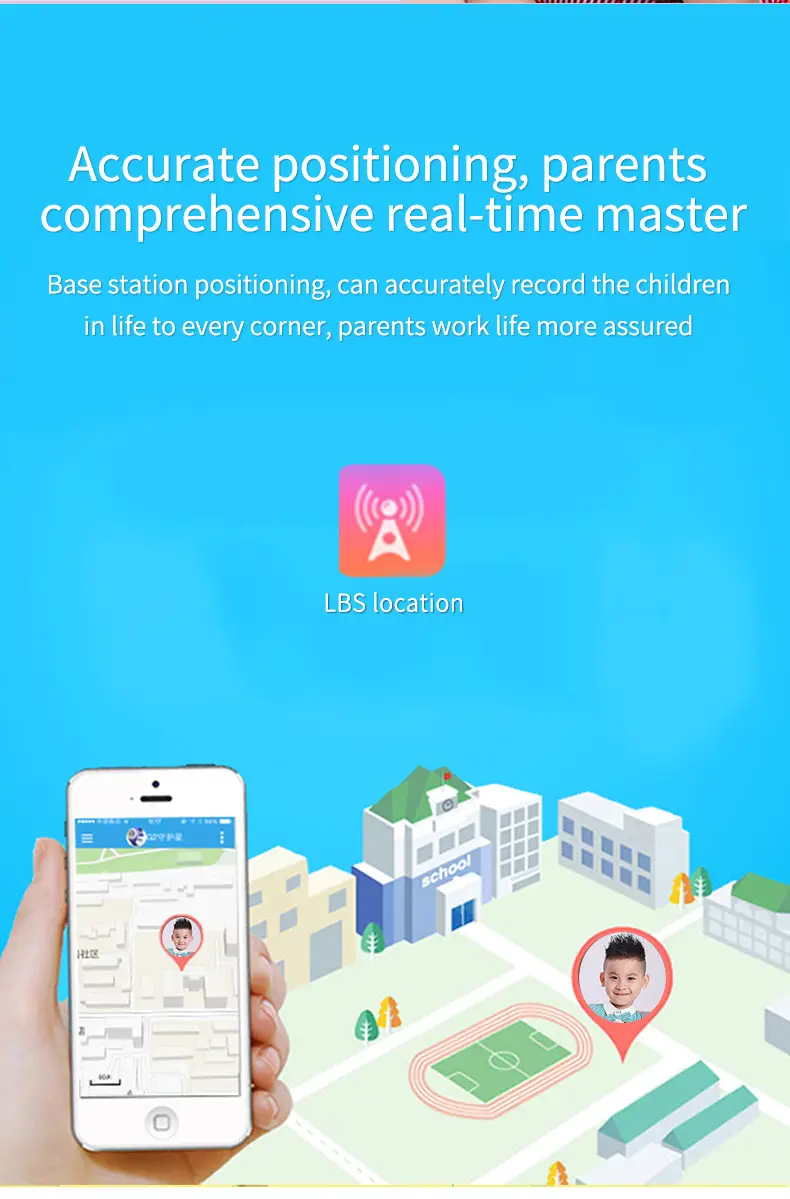 Children's Smart Phone Watch Q12B Waterproof Touch Screen — feature 5