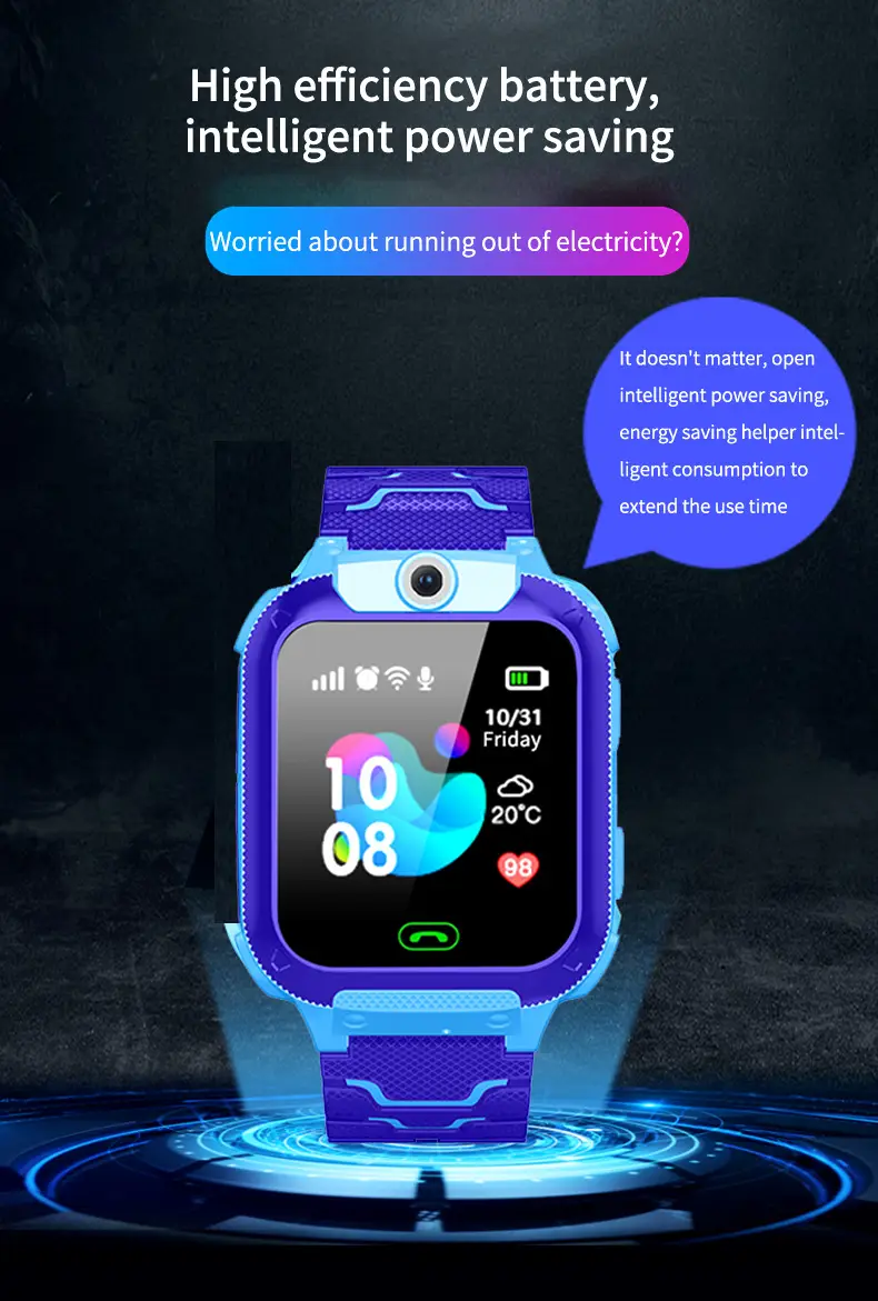 Children's Smart Phone Watch Q12B Waterproof Touch Screen — feature 7
