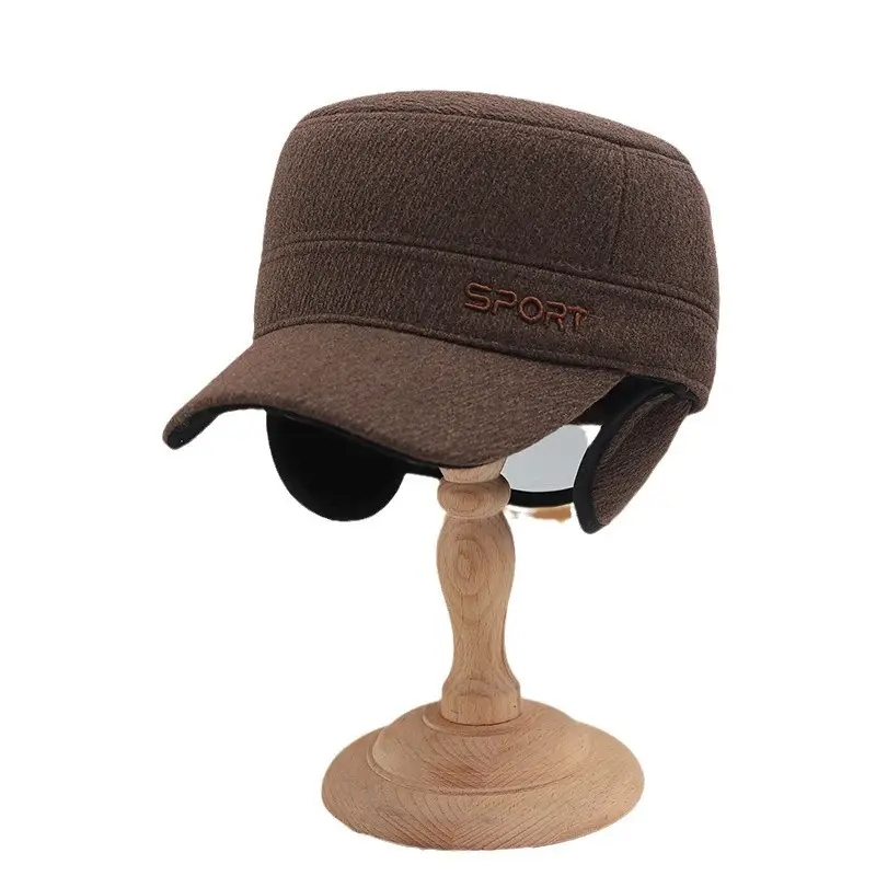 Men's Dark Blue Sporty Baseball Cap Winter Warm - Image 9