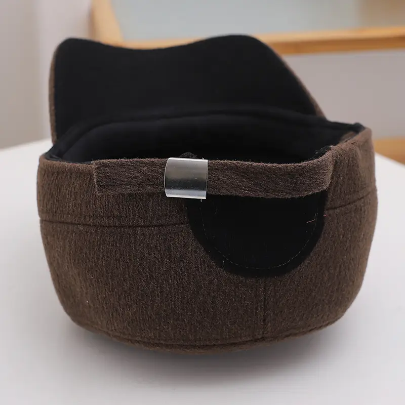 Men's Dark Blue Sporty Baseball Cap Winter Warm — feature 5