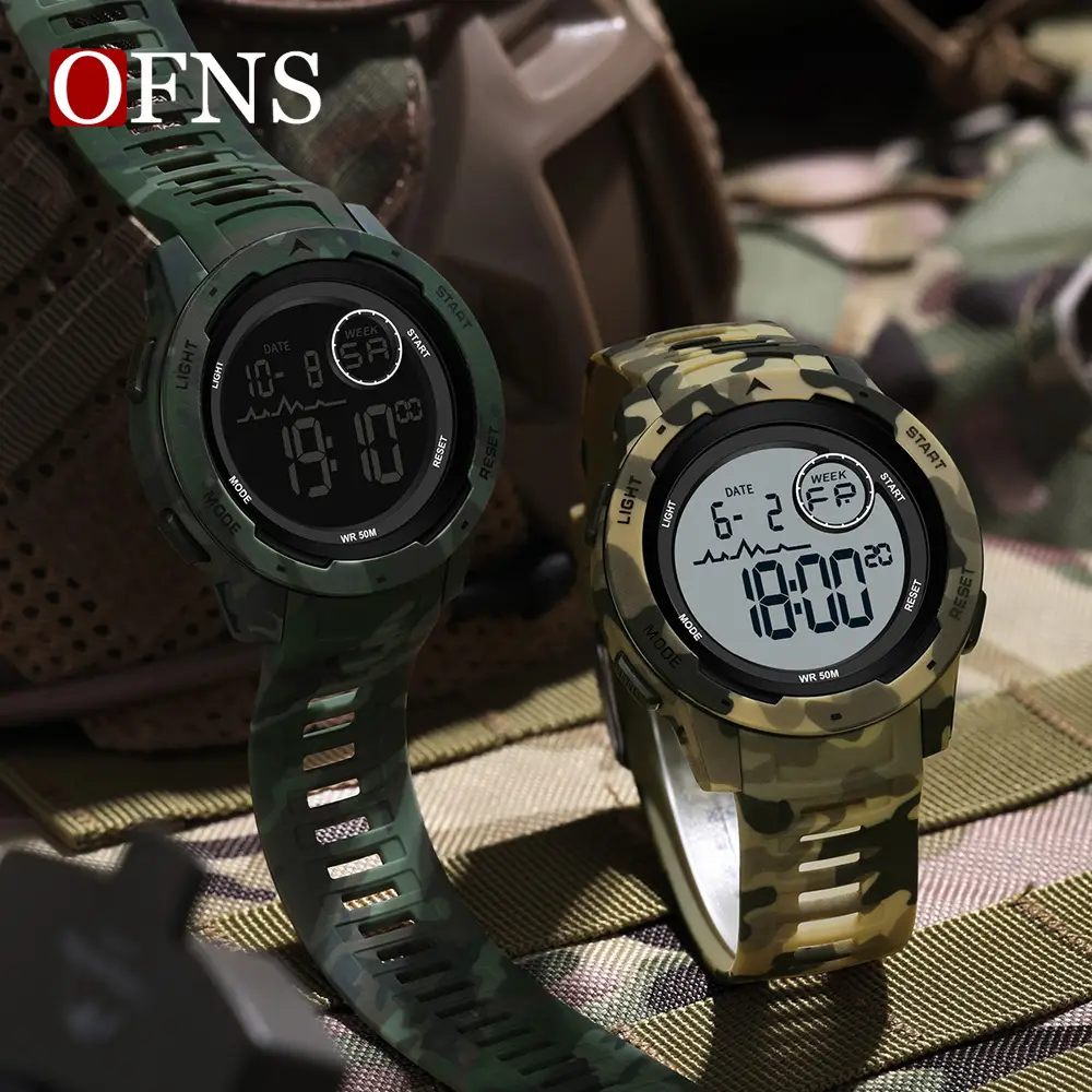 OFNS Military Camouflage Digital Watch for Teens - Image 9