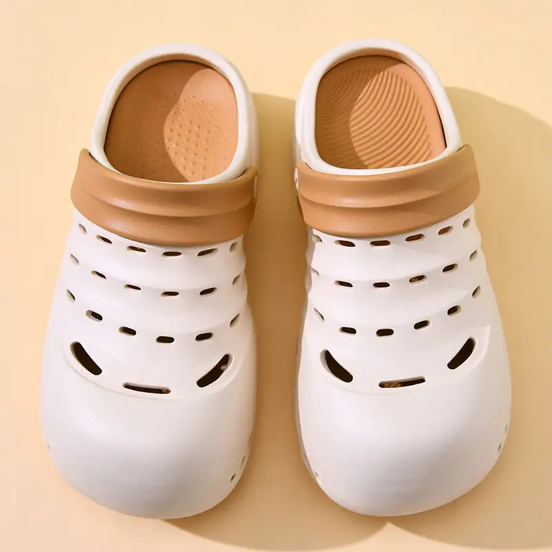 Baotou Thick-soled EVA Hole Shoes Women's Summer High-rise Breathable Non-slip Slippers All-match Non-smelly Feet Beach Shoes - Image 6