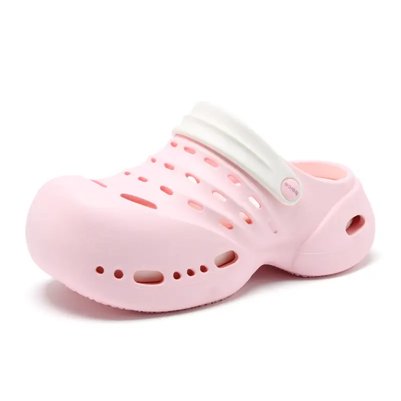 Baotou Thick-soled EVA Hole Shoes Women's Summer High-rise Breathable Non-slip Slippers All-match Non-smelly Feet Beach Shoes - Image 9