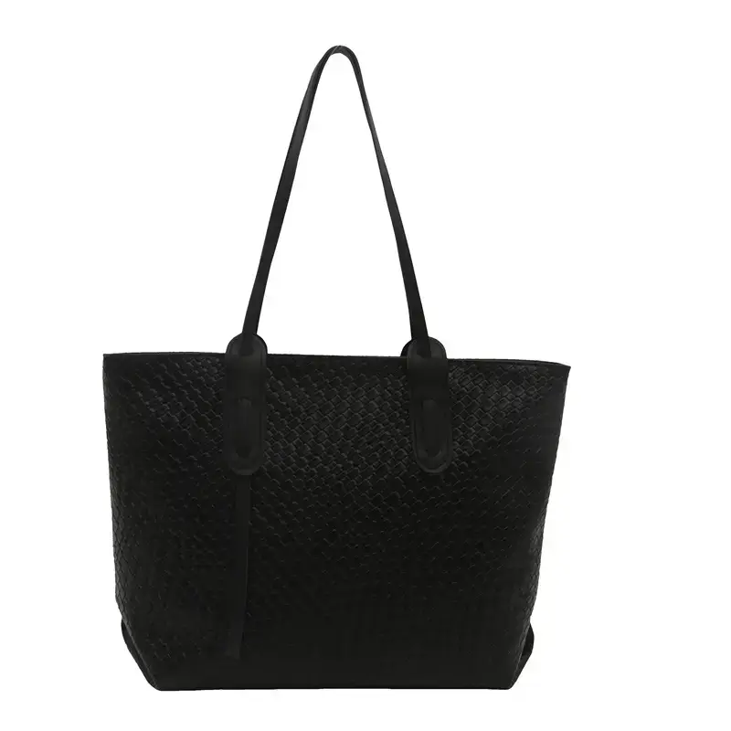 Vintage Woven Tote Bag Red Large Capacity Women - Image 10