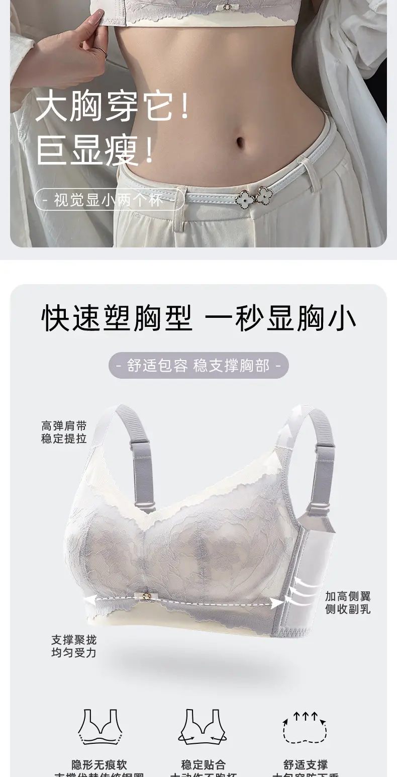 Women's Lace Underwear Large Chest Showdown Small — feature 2