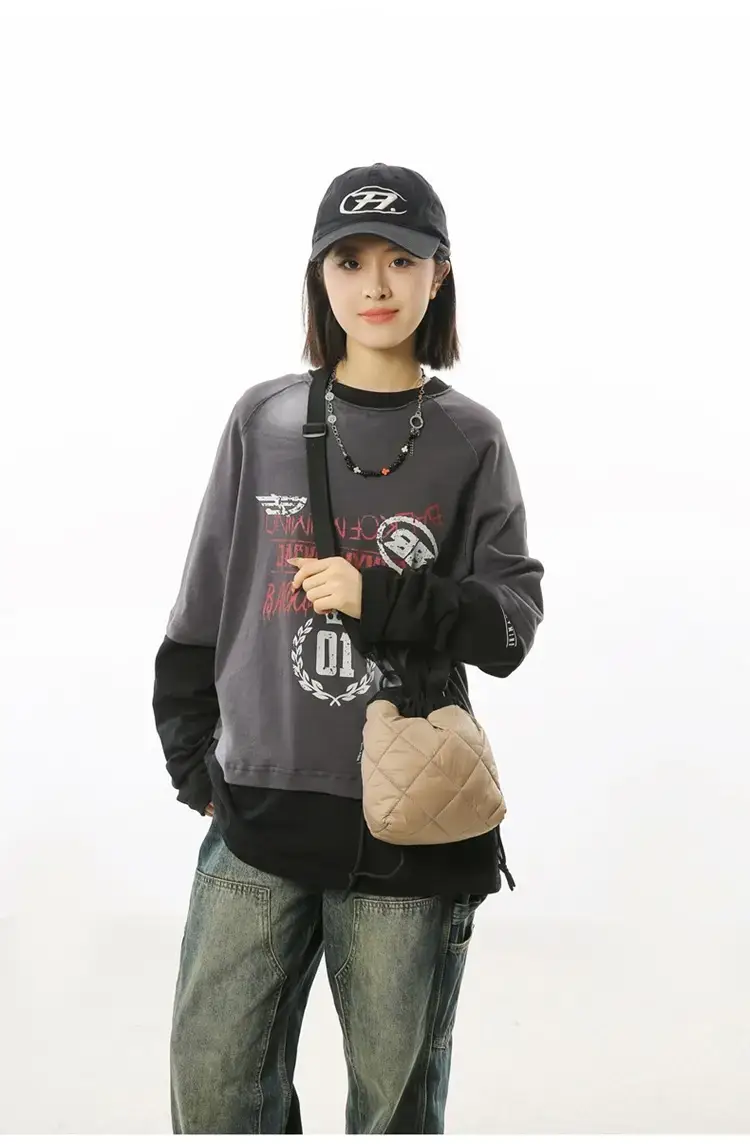 Diamond Patterned Women's Crossbody Bag Brown Black — feature 23