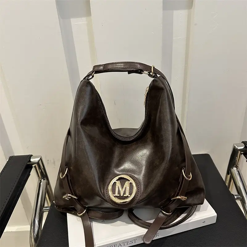 Women Cross-Border Tote Bag Large Capacity Brown