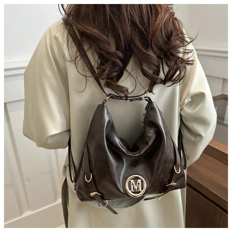 Women Cross-Border Tote Bag Large Capacity Brown — feature 11
