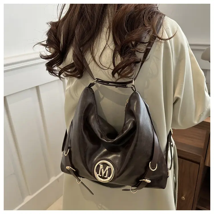 Women Cross-Border Tote Bag Large Capacity Brown — feature 12