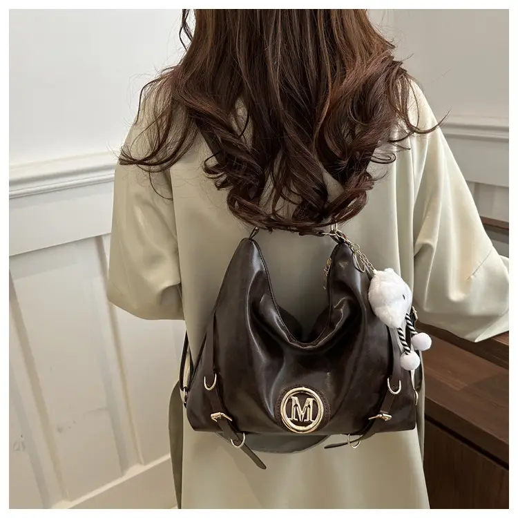Women Cross-Border Tote Bag Large Capacity Brown — feature 14