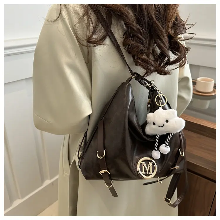 Women Cross-Border Tote Bag Large Capacity Brown — feature 15