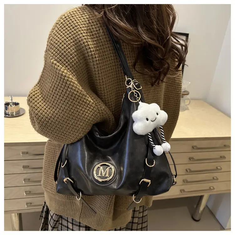 Women Cross-Border Tote Bag Large Capacity Brown — feature 24