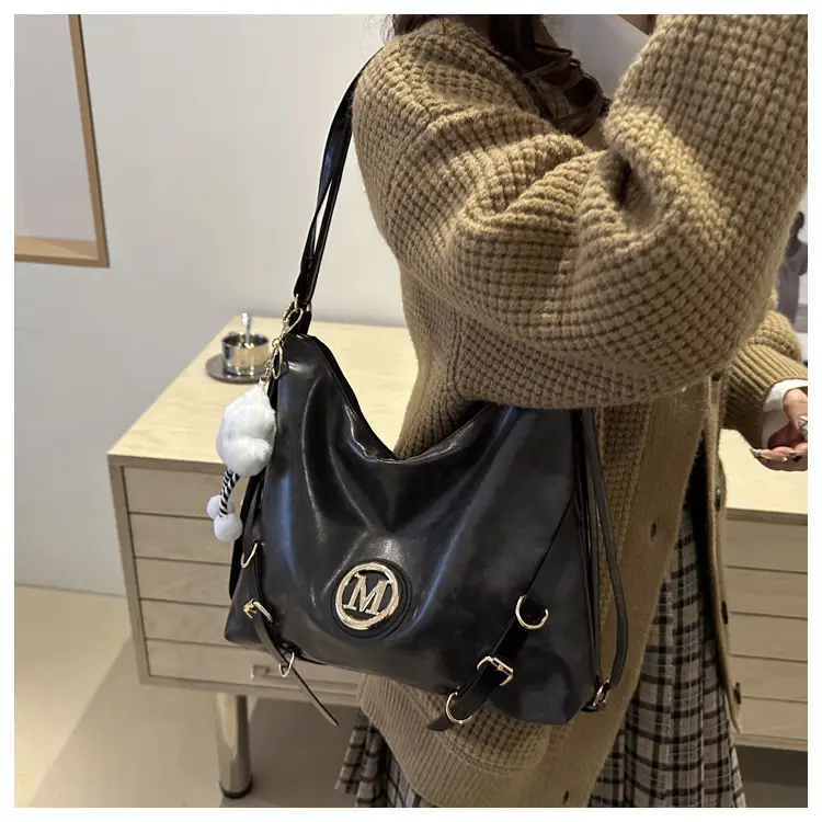 Women Cross-Border Tote Bag Large Capacity Brown — feature 29
