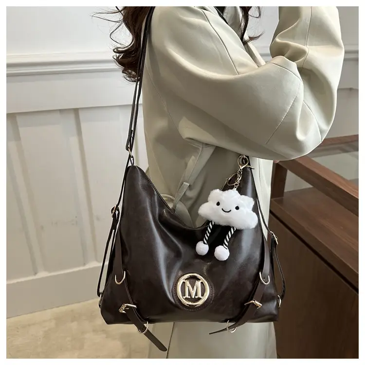 Women Cross-Border Tote Bag Large Capacity Brown — feature 6