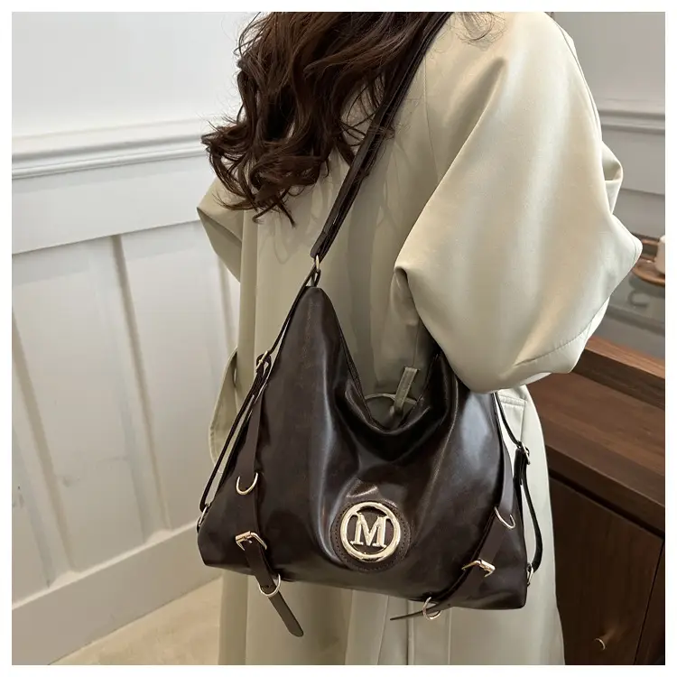Women Cross-Border Tote Bag Large Capacity Brown — feature 8