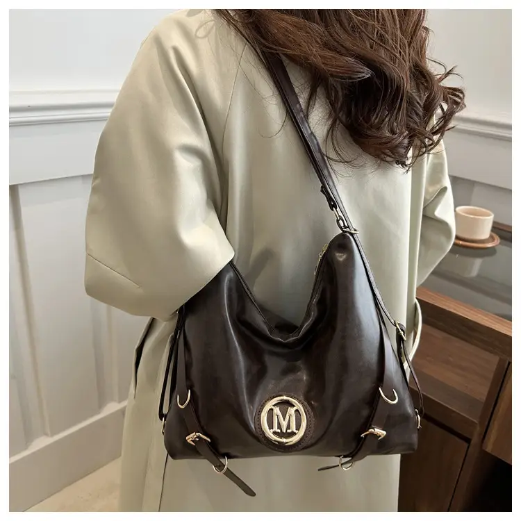Women Cross-Border Tote Bag Large Capacity Brown — feature 9