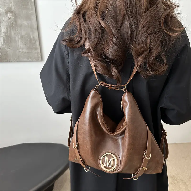 Women Cross-Border Tote Bag Large Capacity Brown
