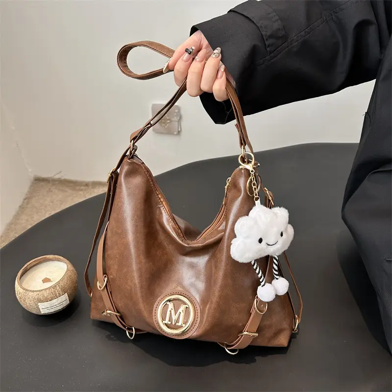 Women Cross-Border Tote Bag Large Capacity Brown