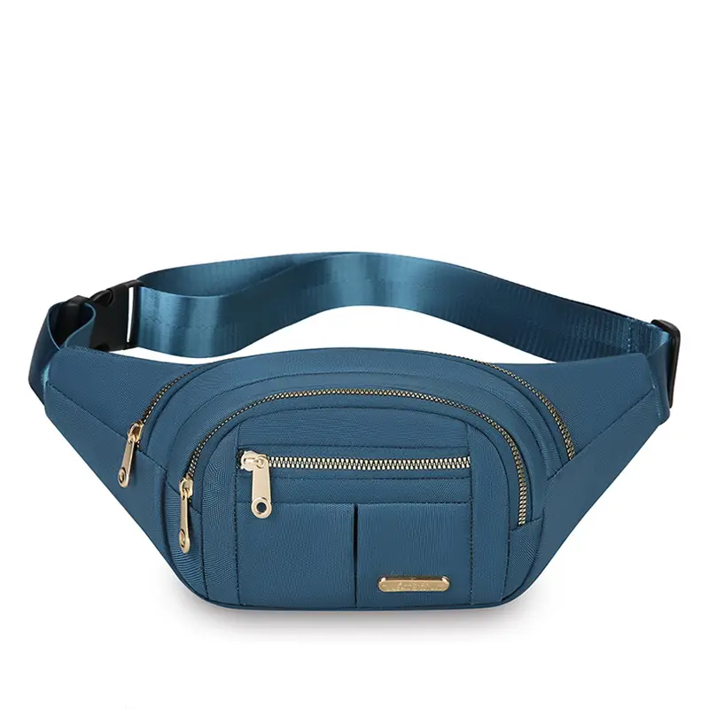 Blue Korean Style Mobile Phone Waist Bag