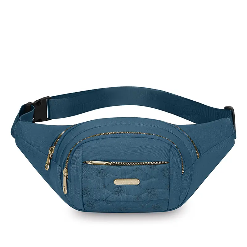 Blue Korean Style Mobile Phone Waist Bag
