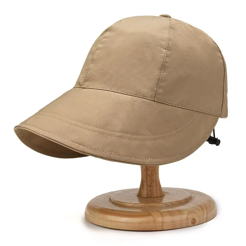 Women's Orange UV Hat with Adjustable Strap - Image 6