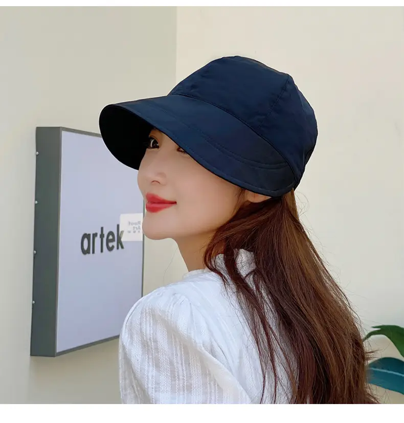 Women's Orange UV Hat with Adjustable Strap — feature 16