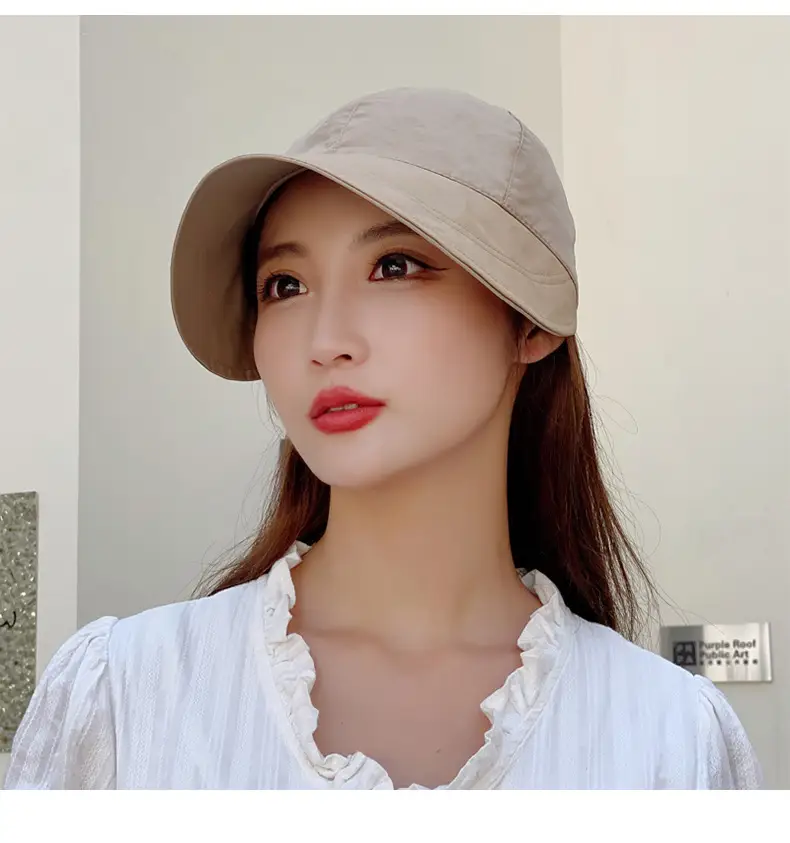 Women's Orange UV Hat with Adjustable Strap — feature 24