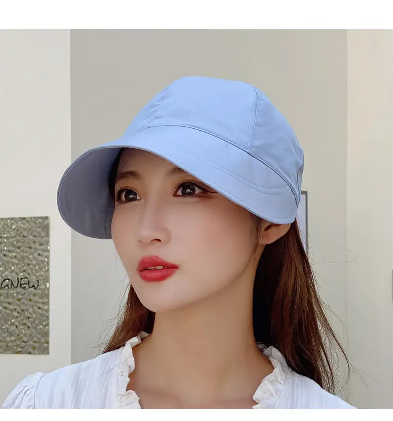 Women's Orange UV Hat with Adjustable Strap — feature 28