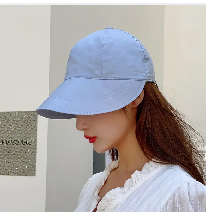 Women's Orange UV Hat with Adjustable Strap — feature 30