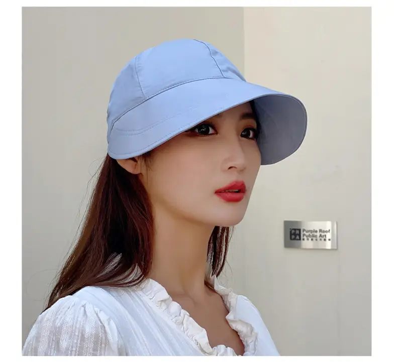 Women's Orange UV Hat with Adjustable Strap — feature 31