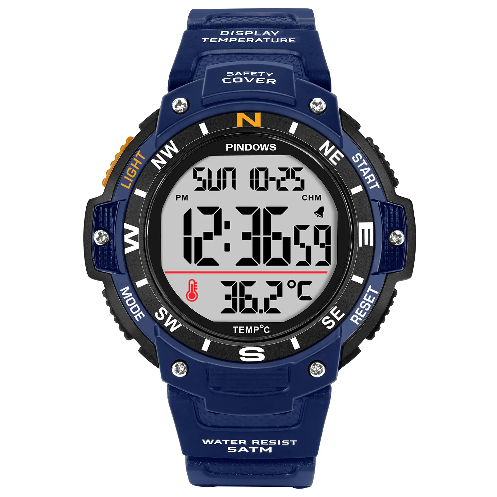 Waterproof Digital Temperature Watch for Men - Image 7
