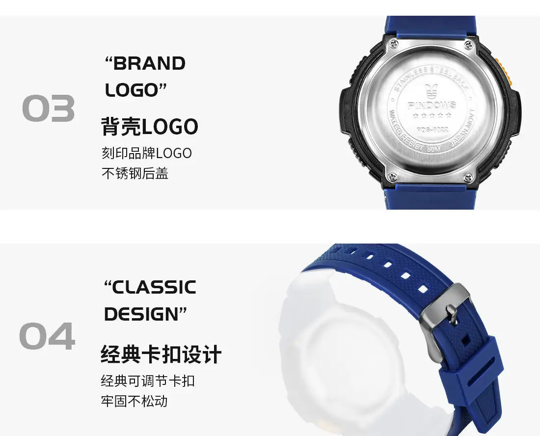 Waterproof Digital Temperature Watch for Men — feature 15