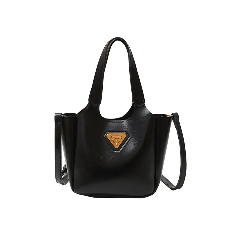 Black Retro Crossbody Bag for Women 2024