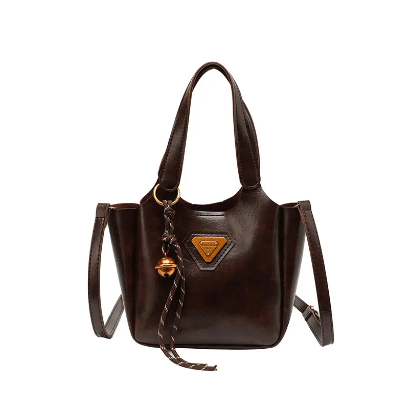 Black Retro Crossbody Bag for Women 2024