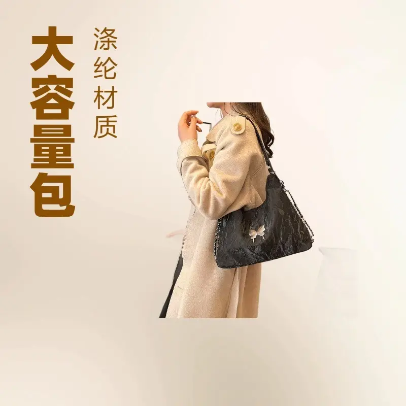 Light Grey Bowknot Shoulder Bag for Women - Image 7
