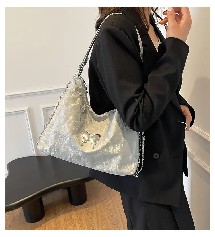 Light Grey Bowknot Shoulder Bag for Women — feature 1