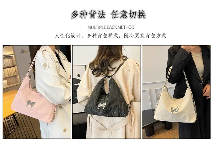Light Grey Bowknot Shoulder Bag for Women — feature 11