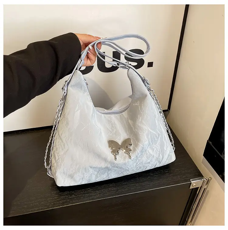 Light Grey Bowknot Shoulder Bag for Women — feature 17