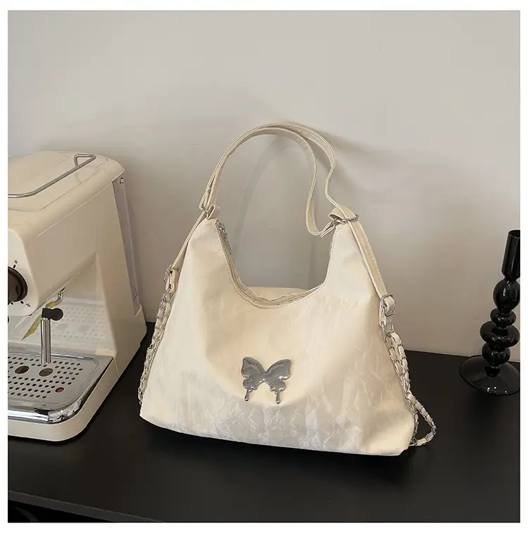 Light Grey Bowknot Shoulder Bag for Women — feature 33